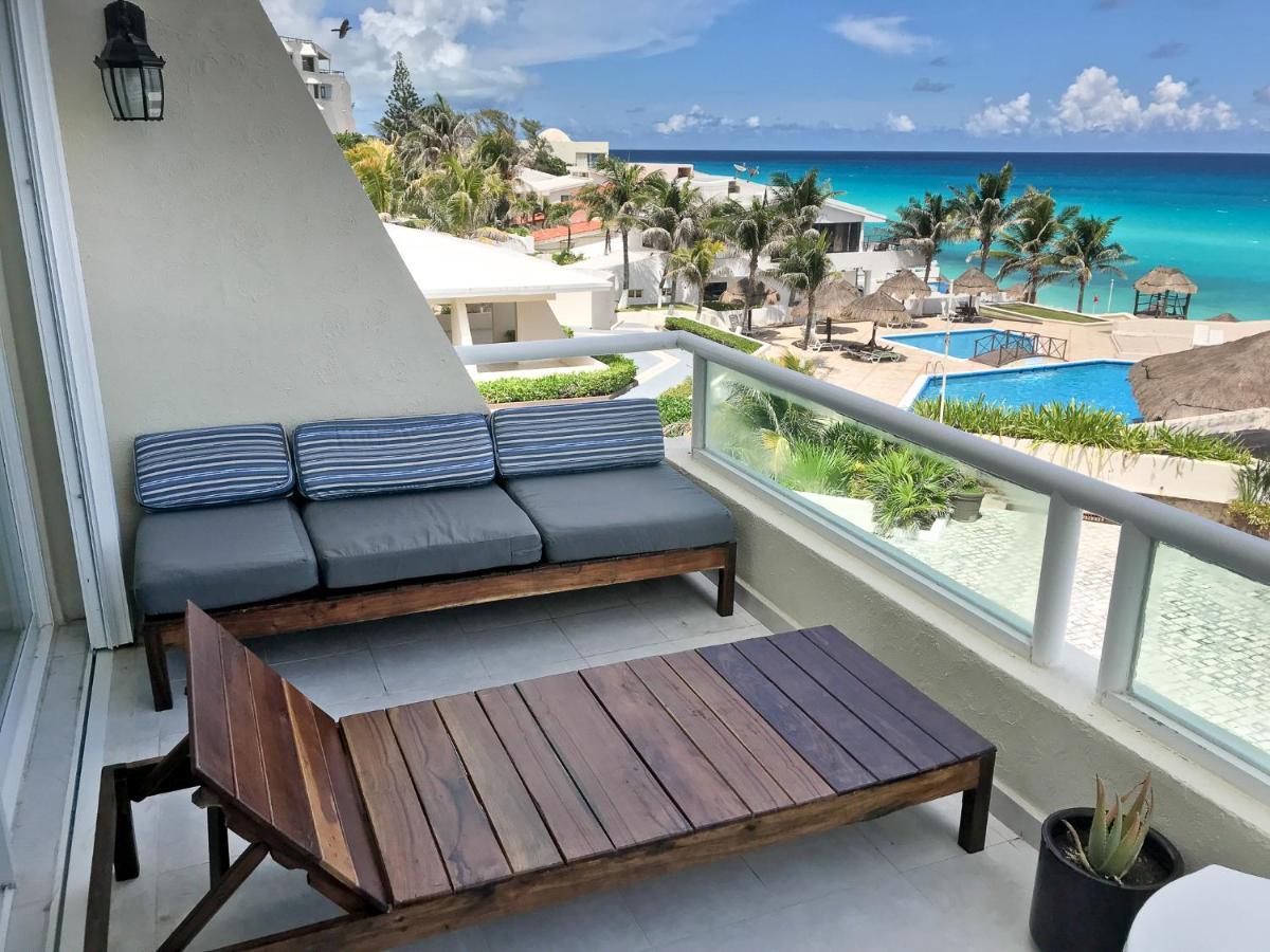 Apartment On The Beach With Terrace Ocean View, Brisas Cancun 01 By Beach & Ocean Apartments Dış mekan fotoğraf