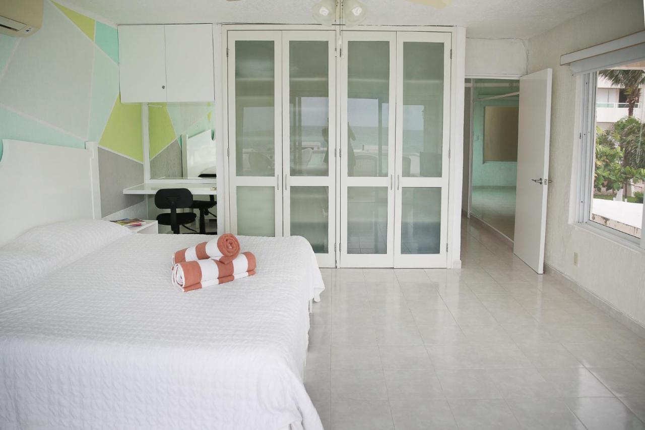 Apartment On The Beach With Terrace Ocean View, Brisas Cancun 01 By Beach & Ocean Apartments Dış mekan fotoğraf